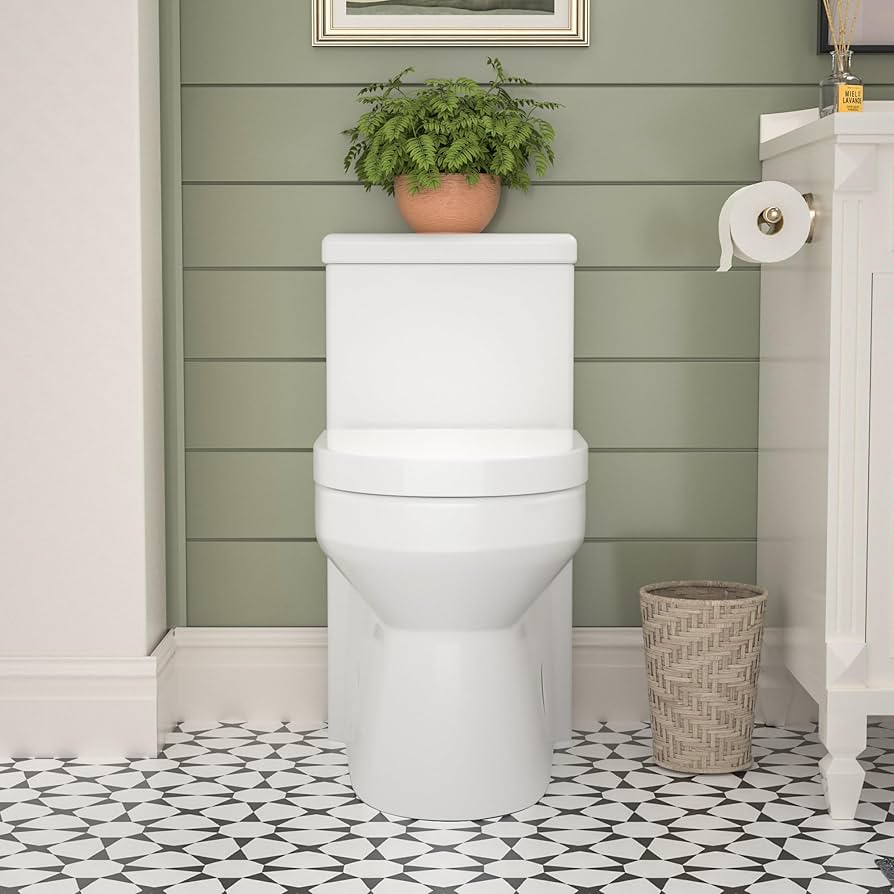 UNITED DAIRIES UD012 “an afflicted” DeerValley Compact One Piece Toilet, 12'' Rough-in Small
